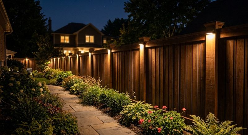 Fence Lighting Installation in Utah County, UT
