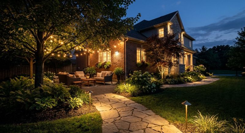 Terrace Lighting Installation in Provo, UT